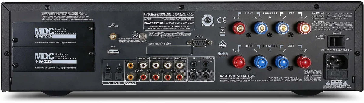 NAD C389 ampli DAC — vue 2
