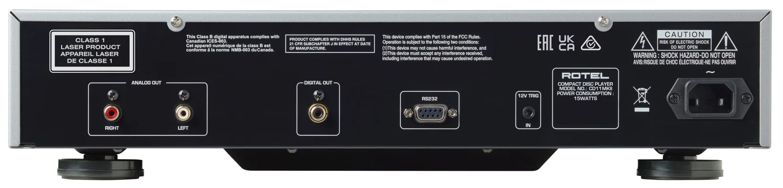 Rotel CD-11 MKII — vue 3